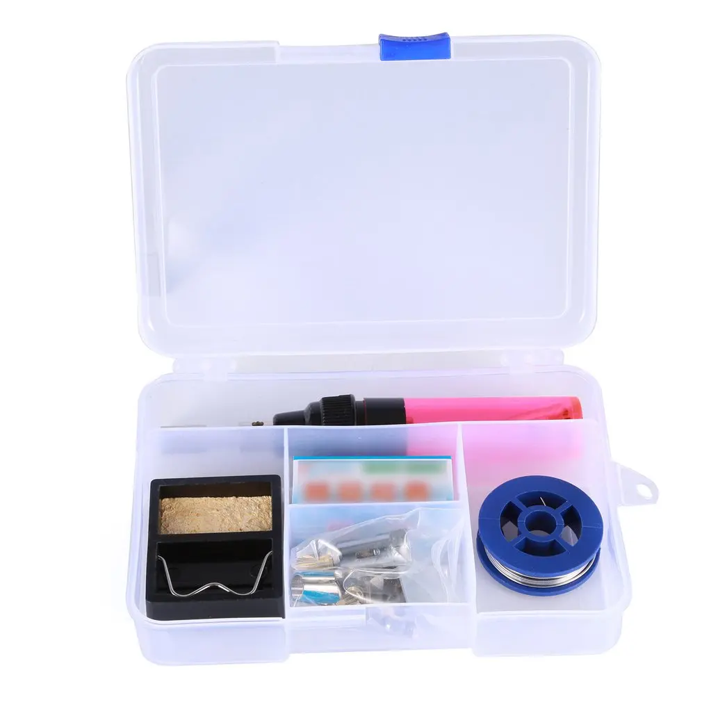 

Gas Soldering Iron Tool Set 8ML Portable Butane Gas Electric Soldering Iron Universal Soldering Iron Set Welding Equipment