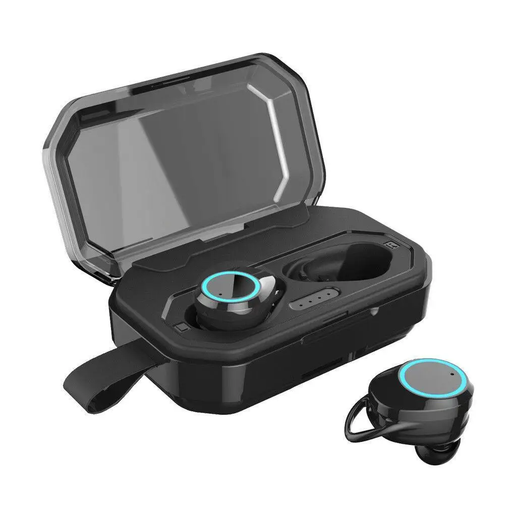 

True Waterproof Earphone with Charging Box Wireless Earbuds Bluetooth 5.0 Earphones Touch Control Headset with Mic