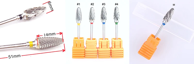 2 шт./лот карбид-вольфрамовый ногти сверло 3/3" для маникюрного аппарата удалить гель для ногтей Bur сверла аксессуары