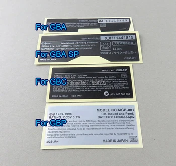 

Replacement For Game boy Label Sticker For GameBoy GBA GBC GBP GBA SP Console Back Tag 10pcs/lot