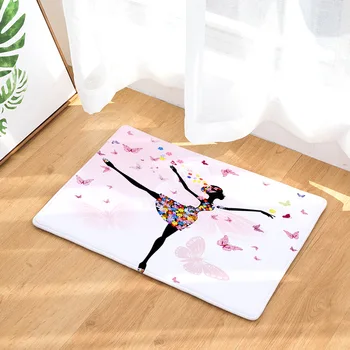 

CAMMITEVER Cartoon Lovely Girls Mats Carpet Hallway Doormat Anti - Slip Bathroom Carpet Kitchen Mat/Rug