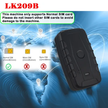 

GPS+GSM Tracker LK209B Waterproof Vehicle Tracking Device GPS Locator GSM GPRS Tracker 120 Days Standby Time Powerful Magnet