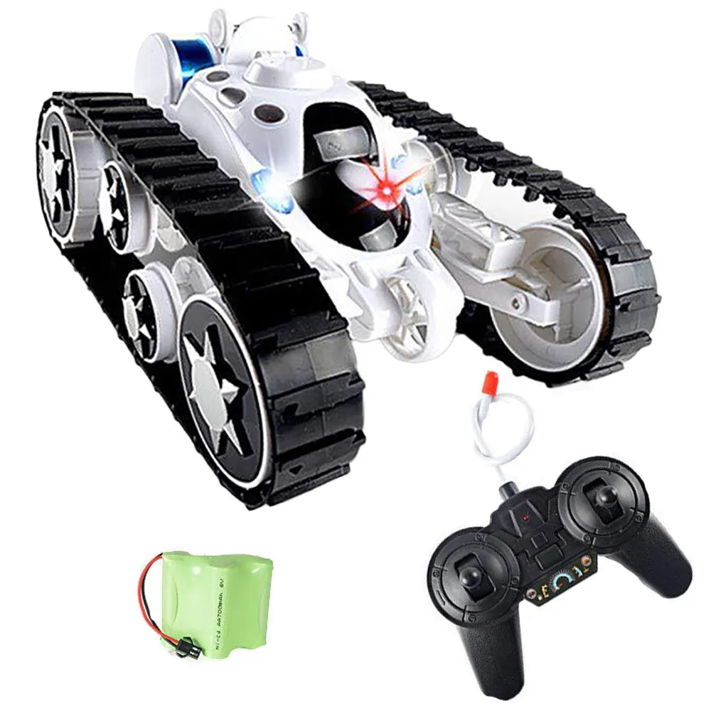Wheels Flip Stunt Car Model RC Remote Control Tank Battle Stunt Car Kid Toy
