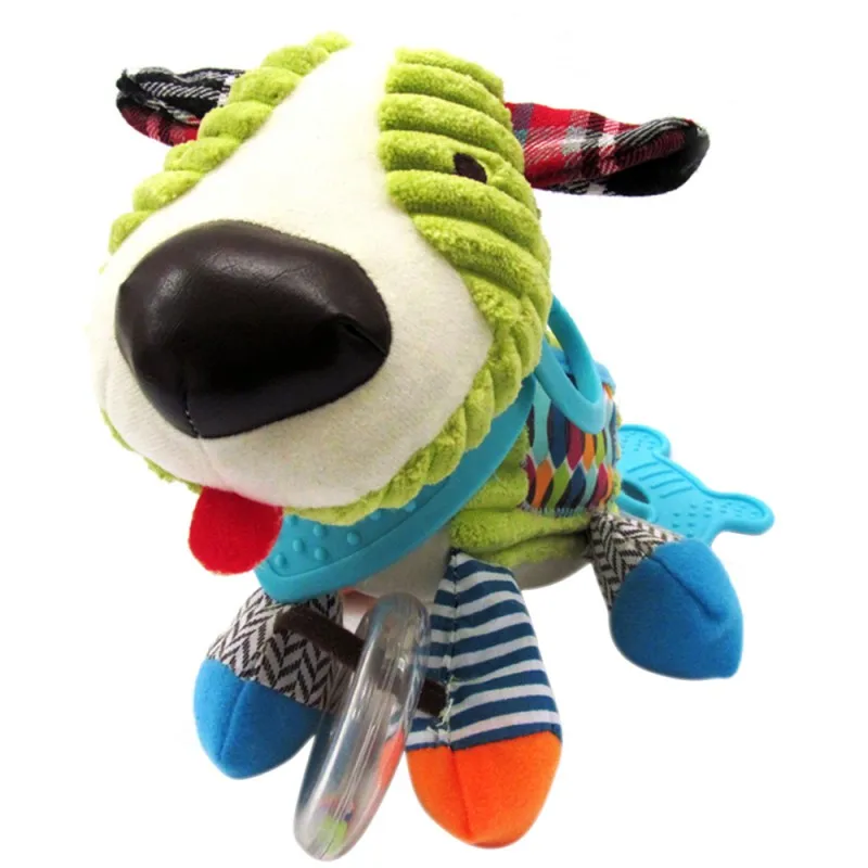  Baby Toy Plush Doll Stuffed Bed Hanging Rattles Teether Safe Crib Revolves Around Stroller Pendant 