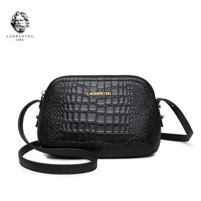 LAORENTOU бренд сумки мода сумка Новая мода небольшой площади посылка Сумки - Color: black