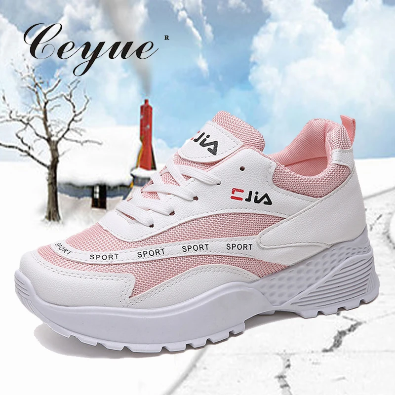 

Ceyue 2019 Women Sneakers Mesh Running Shoes Breathable Increased Outdoor Sport Shoes Light Running Shoes zapatillas mujer
