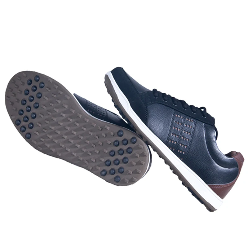 Мужская обувь из натуральной кожи 360 Boa Boost, водонепроницаемая Спортивная обувь для гольфа с шипами, кроссовки