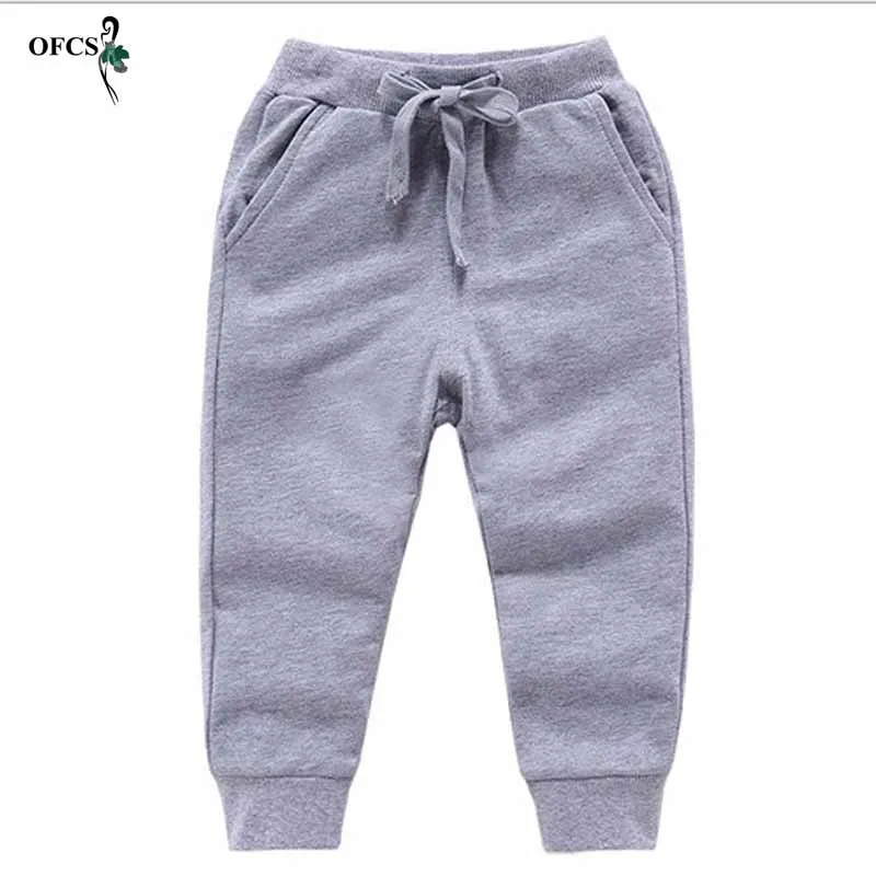 Girls Pants Boys Pants Girls Trousers Kids Pants Spring Boy's Pants Candy Color Girl's Sports Trousers Fall Sweatpants Autumn Teenage Children Active Clothing 2-12Y