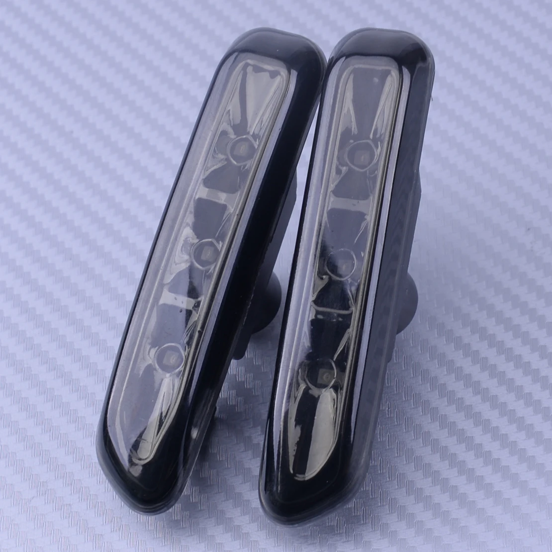 

beler 2PCS/Set Black Lens 3 LED Side Marker Light Turn Indicator Fit for BMW 3-Series E46 1999-2003 63138370719 63138370720