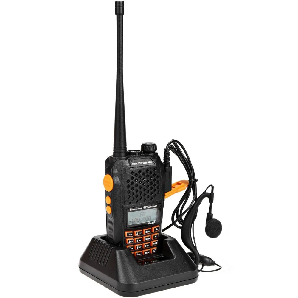 Baofeng UV 6R рация профессиональная CB радио двойная частота 128CH ЖК дисплей