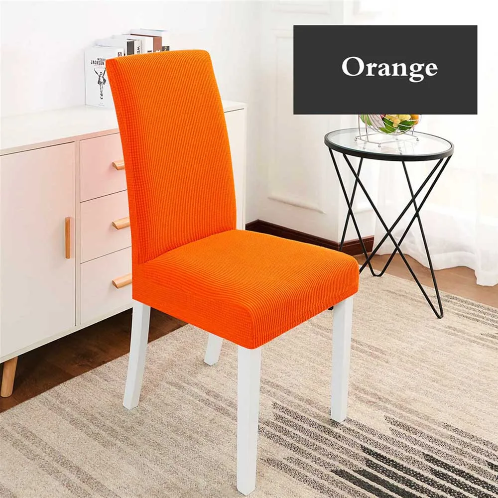 

Stretch Thicken Slipcover Hotel Banquet Dining Room Bar Decor Chair Cover Anti-fouling