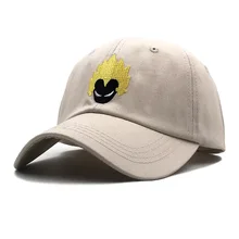 Бренд Dragon Ball новая хлопчатобумажная бейсболка взрыв голова молодежи Письмо печати унисекс Для женщин Для мужчин бейсбольная Кепка Snapback