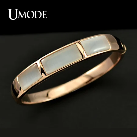 

UMODE Rose Gold Color Imitation Opal Stone Cuff Bracelet JB0080