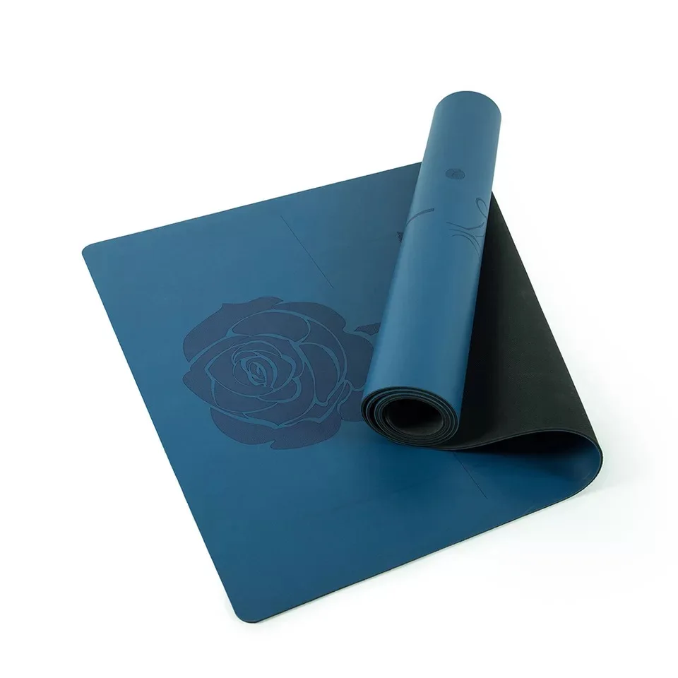 Более длинный стиль, 183 см* 68 см* 5 мм, натуральный каучук, нескользящий коврик для йоги, тренажерного зала, коврик для похудения, коврик для фитнеса и йоги