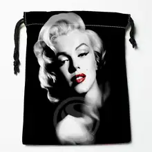 Fl-Q159 Мэрилин Монро и 3 пользовательских печатных получить мешок степень сжатия сумки drawstring сумки размер 18X22 см 711-# Fl159