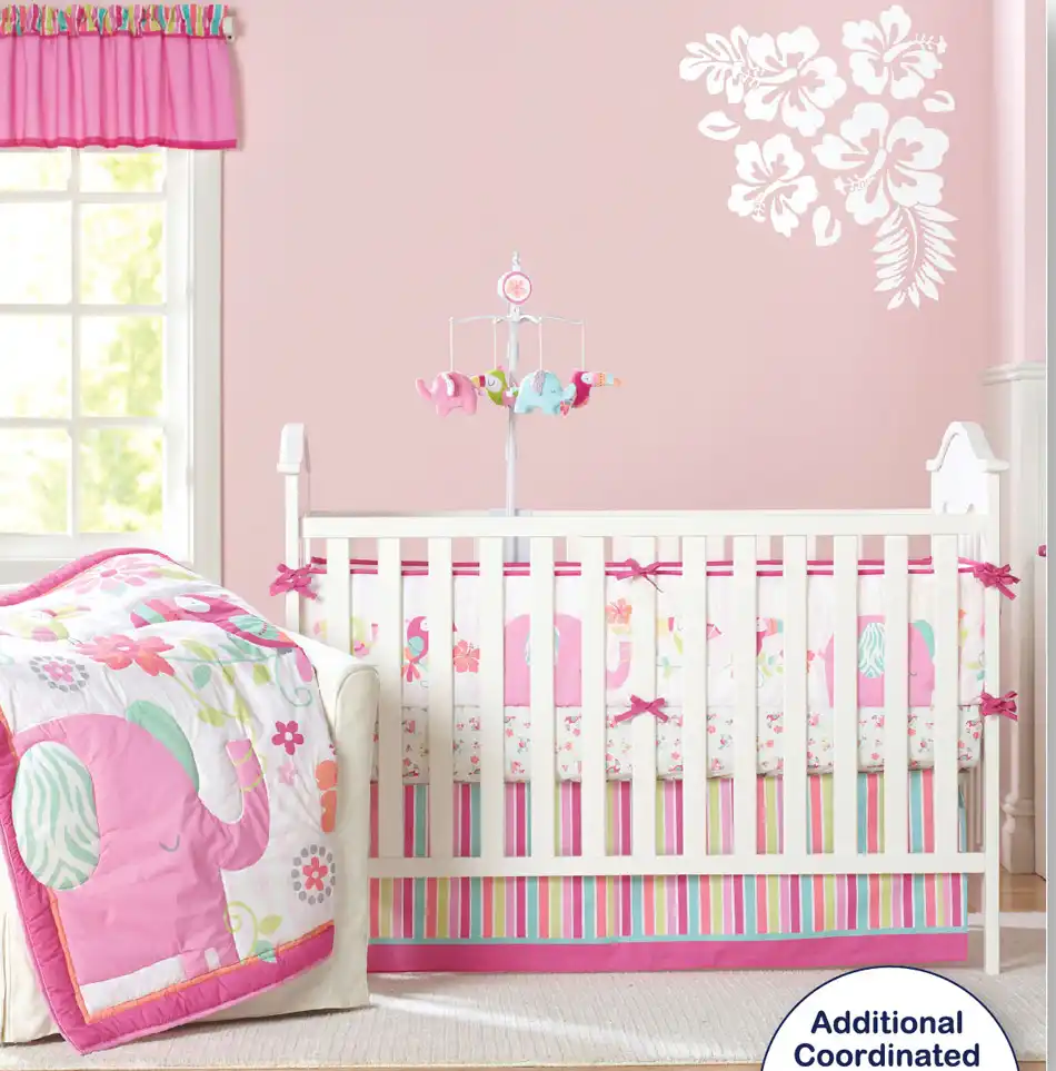 elephant bedding set for baby girl