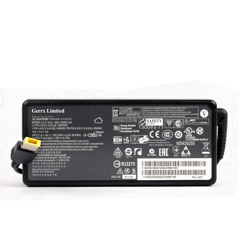 Prix pour 135 W Ultra Mince Ordinateur Portable Adaptateur secteur Pour IBM Lenovo T440p Y50-70 Y50-70 20 V 6.75A Chargeur Pour Ordinateur Portable Prix pour 135 W Ultra Mince Ordinateur Portable Adaptateur secteur Pour IBM Lenovo T440p Y50-70 Y50-70 20 V 6.75A Chargeur Pour Ordinateur Portable