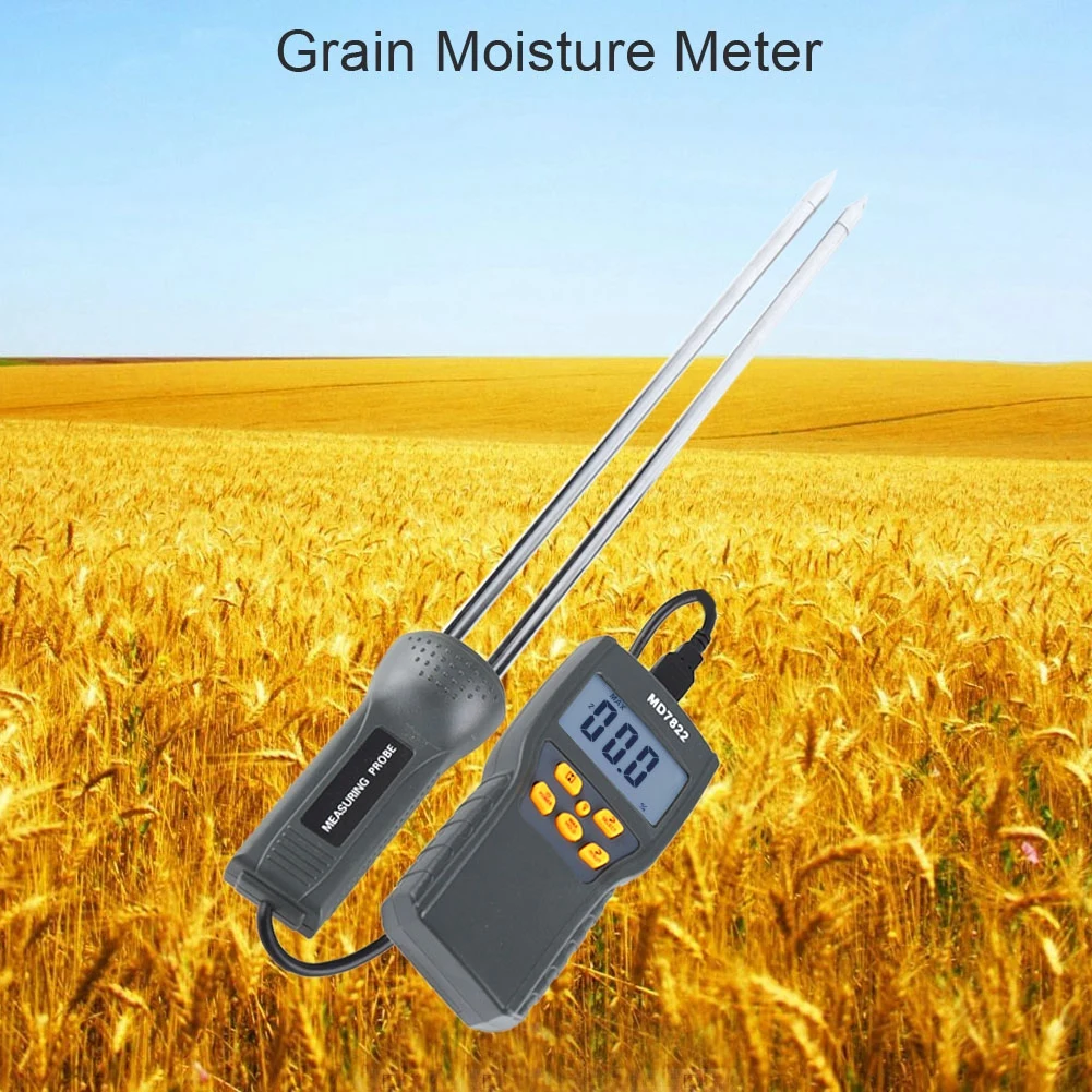 Digital Grain Moisture Meter Tester LCD Display Digital Grain Moisture