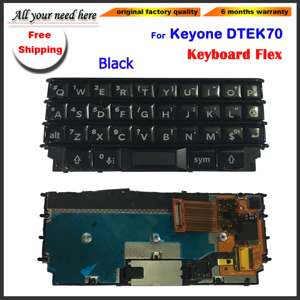  keyboard For BlackBerry keyone Dtek70 Keypad housing Back Battery Cover Door back Case cover for ke