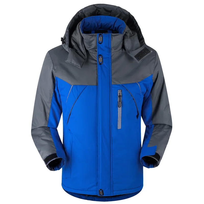 -30 C Fit Plus Piumino E Parka In Velluto Spesso Giacca Invernale Da Uomo Impermeabile Antivento Chaquetas Hombre