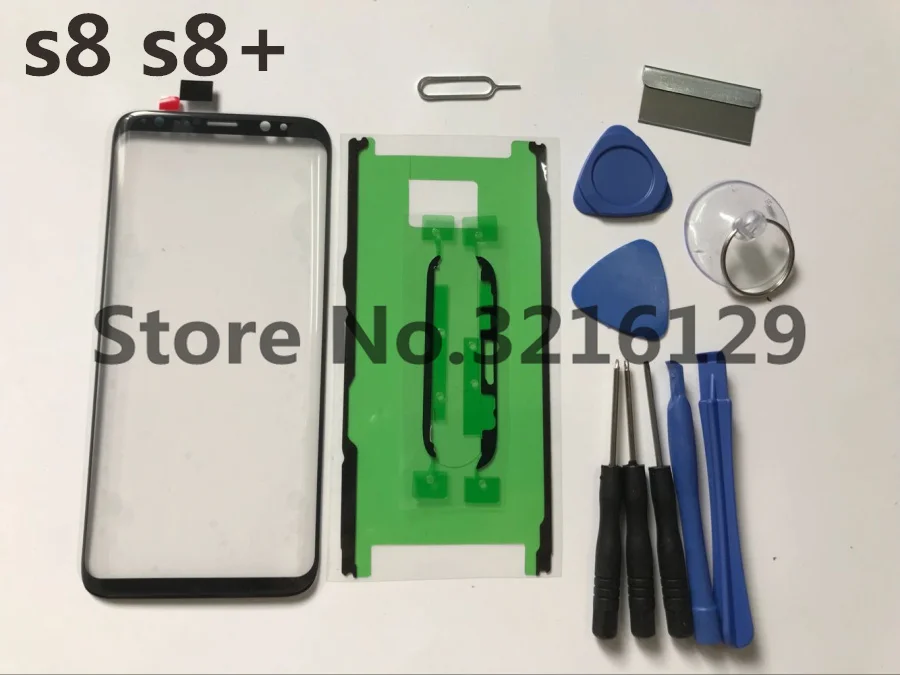 Передняя внешняя стеклянная крышка объектива запасные части для Samsung Galaxy s8 edge plus