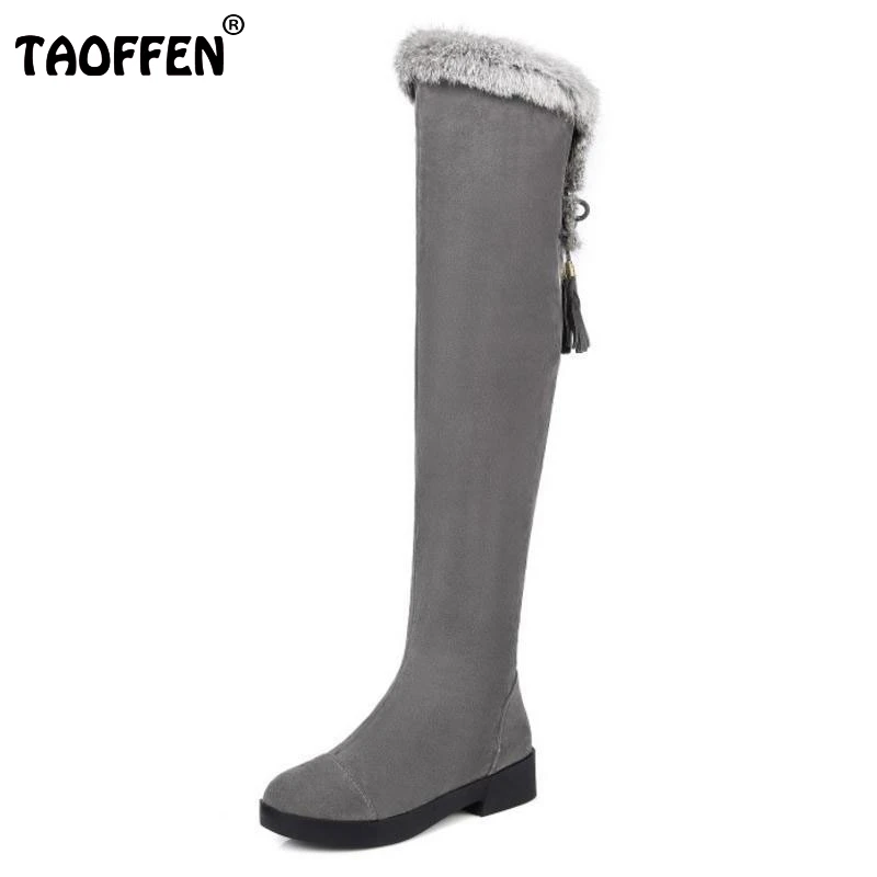 Women Round Toe Flat Over Knee Boots Woman Suede Leather Cross Strap Long Botas Warm Fur Winter Shoes Woman Size 34-43 Women Round Toe Flat Over Knee Boots Woman Suede Leather Cross Strap Long Botas Warm Fur Winter Shoes Woman Size 34-43