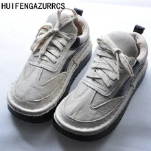 HUIFENGAZURRCS-Genuine leather shoesThe Spring of new Mori girl literary thick bottom shoes,hand-made round head leisure shoes HUIFENGAZURRCS-Genuine leather shoesThe Spring of new Mori girl literary thick bottom shoes,hand-made round head leisure shoes