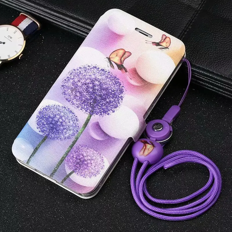 

PCDG Flip Case For Xiaomi Redmi 4 Prime 4X 5 Plus Note3 4 Note 5 Note 4X Global Version 5A Pro Wallet Cover Cases capa lanyard