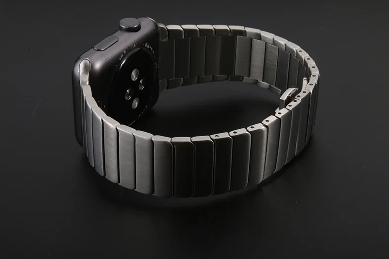 316L ремешок из нержавеющей стали для Apple watch Band 38 мм 42 мм 40 мм 44 мм Бабочка Пряжка ремешок для iWatch band Series 1 2 3 4