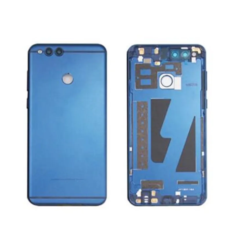 10 шт./лот для huawei Honor 7X запасных Запчасти сзади батарея Крышка двери корпус+ боковые пуговицы флэш-объектив камеры Замена