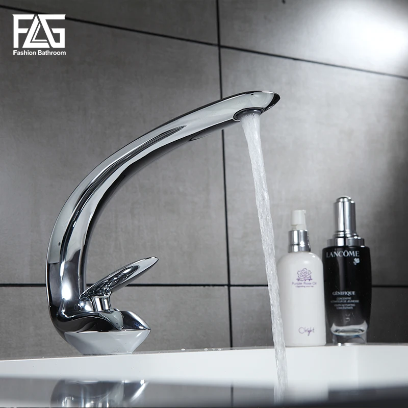 Смеситель для раковины в ванную комнату хромированный с одним рычагом|bathroom basin
