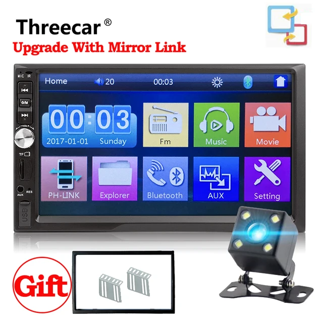 Universal Car Multimedia Player 7012B android Mirror 7"Touch Car Radio