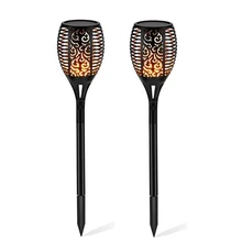 Солнечная лампа с пламенем, мерцающий IP65 Водонепроницаемый светодиодный садовый декоративный ландшафтный светильник, лампа для газона, дорожка, светильник, фонарь светильник, точечный светильник