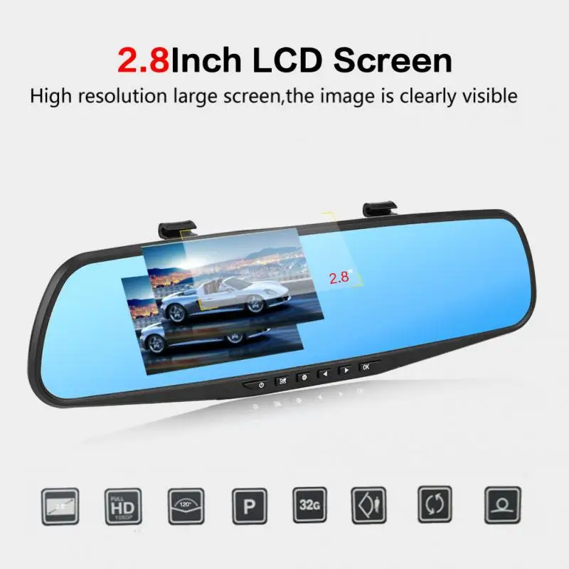 Keenso WiFi Full HD 1080P 170/° Wide Angle Car DVR Front Camera Driving Recorder Parking Monitoring Dash Cam w//G-Sensor//Loop Recording 32G
