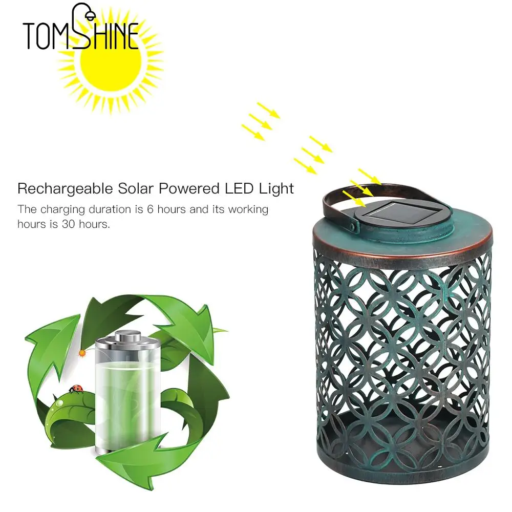 

Tomshine Solar LED Light cage Lamp IP44 Water Resistance Rechargeable Portable Wireless for Garden Patio Courtyard Outdoor