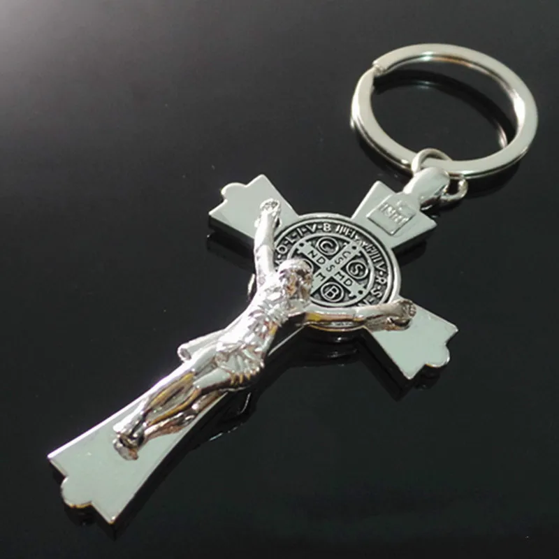 

Metal Cross Keychain Jesus' Redemption Keychain Christian Religious Gifts cross christian jewelry