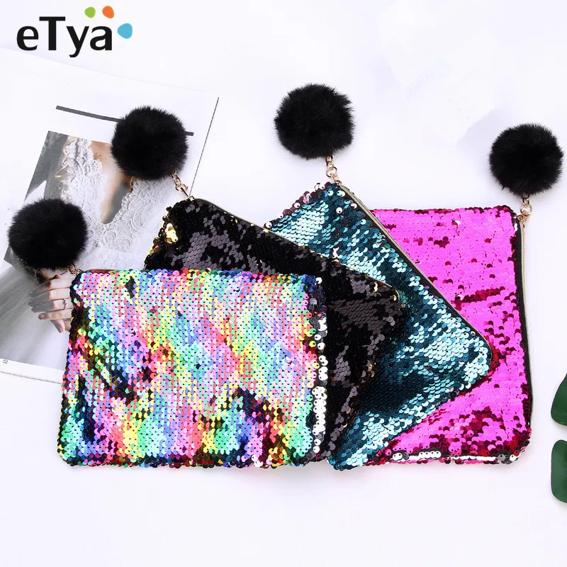 

eTya Fashion Women Makeup Bag Female Lady Neceser Cosmetic Bag Box Zipper Travel Toiletry Organizer Bag Pouch Pencil Bag