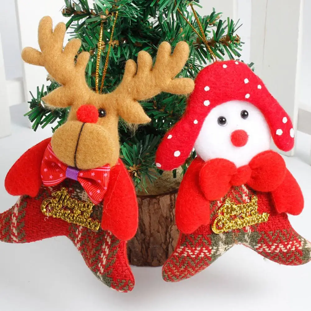 Рождественская елка кулон нетканые подвески для рождественских украшений вешалка Рождественский орнамент для домашнего праздника вечерние подарки для детей