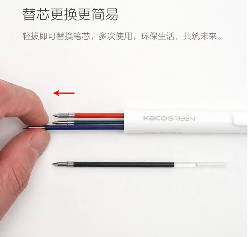 Многофункциональная Ручка Xiaomi Youpin KACO 4 в 1 0 5 мм черная синяя красная ручка