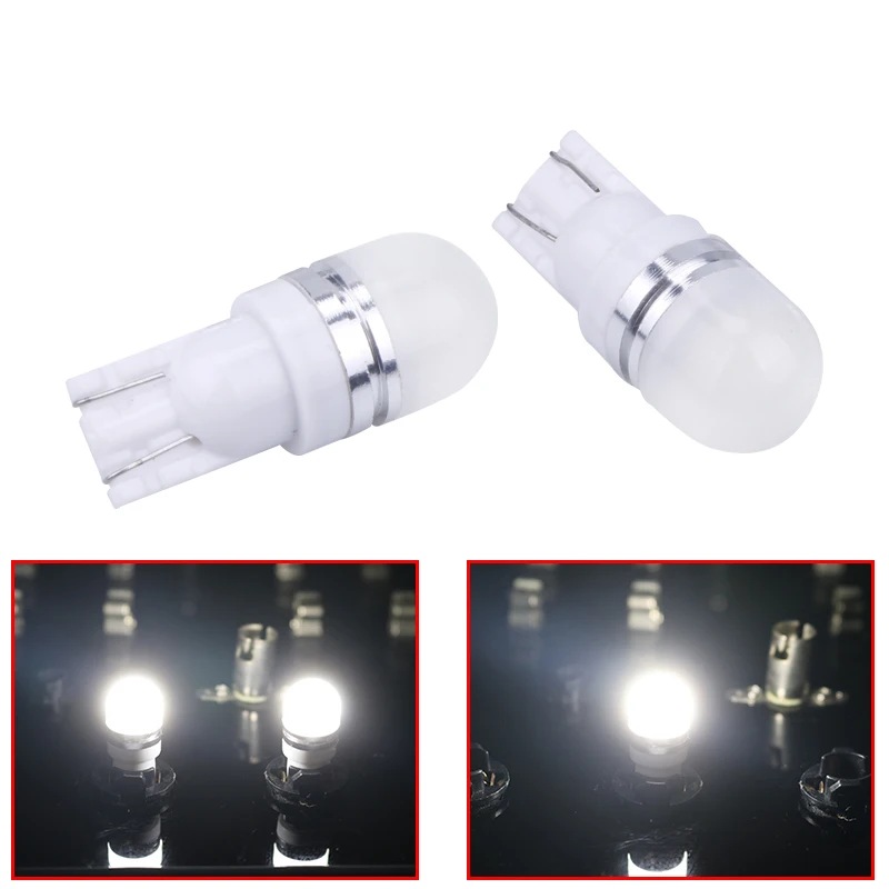 HLXG T10 светодиодный W5W 168 501 3030 SMD Автомобильные аксессуары Поворотная сигнальная лампа для чтения парковки Габаритные огни 12В красный, белый янтарь 1 пара - Испускаемый цвет: White