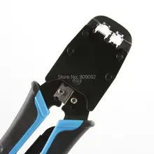 Multifuncional Cable de Red y Teléfono de Gama 500R manga Que Prensa De Herramientas para RJ45 RJ11 8 P 6 P enchufe con trinquete