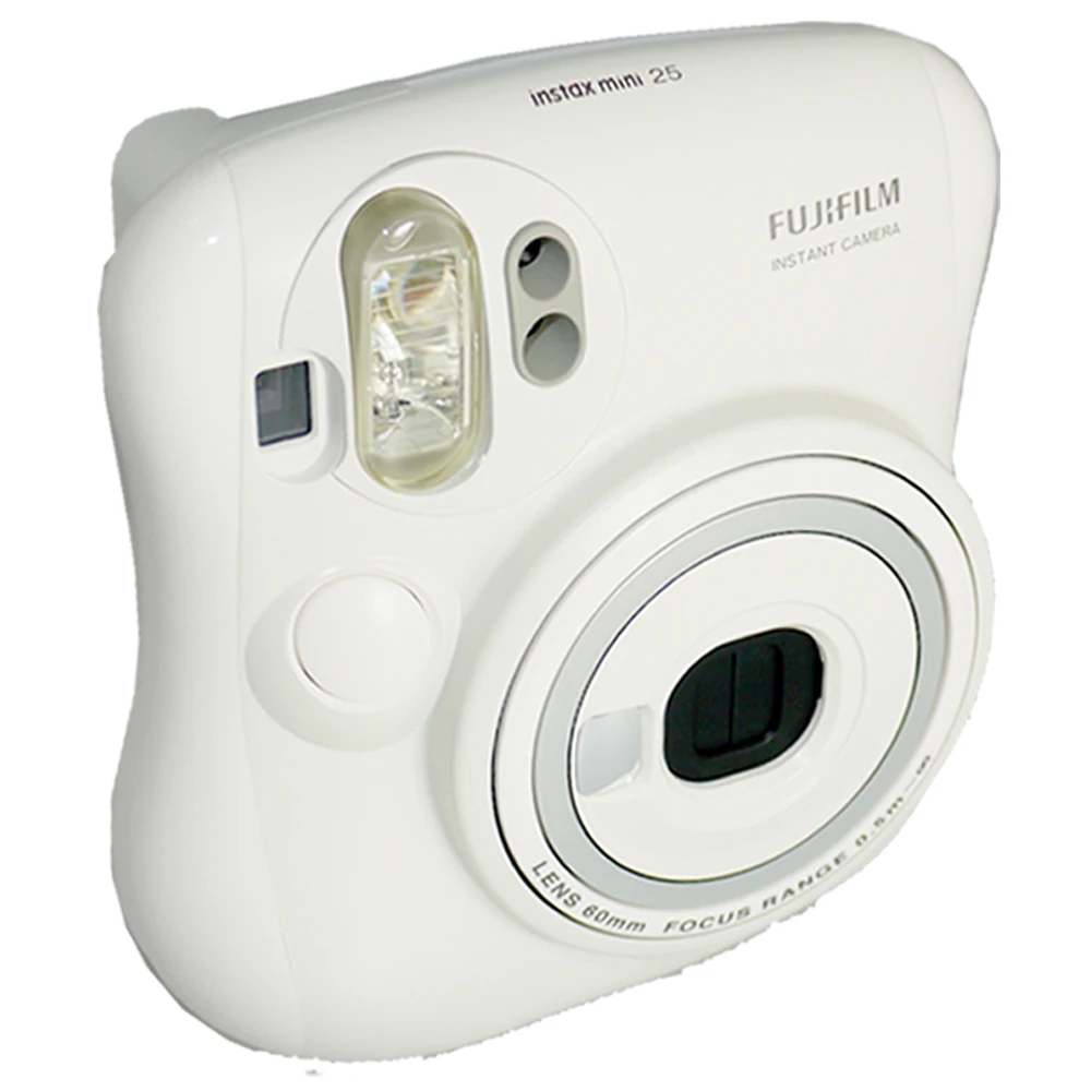 Fuji Fujifilm Instax Mini 25 мгновенная фотокамера-белый+ Fujifilm Instax Mini Instant White Edge 50 пленка