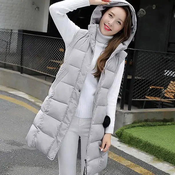 

new Cotton vest women long coat large yards autumn and winter