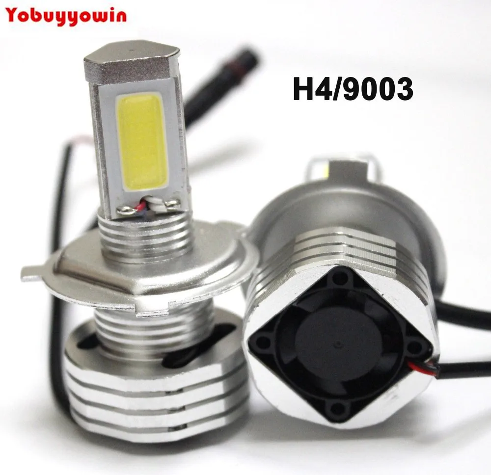 

Automotive Car H4 H/L 9003 Cree Chips Cob LED 90W 9000LM Xenon White Headlight Hi/Lo Kit Globes Fog Bulb For All Car Error Free
