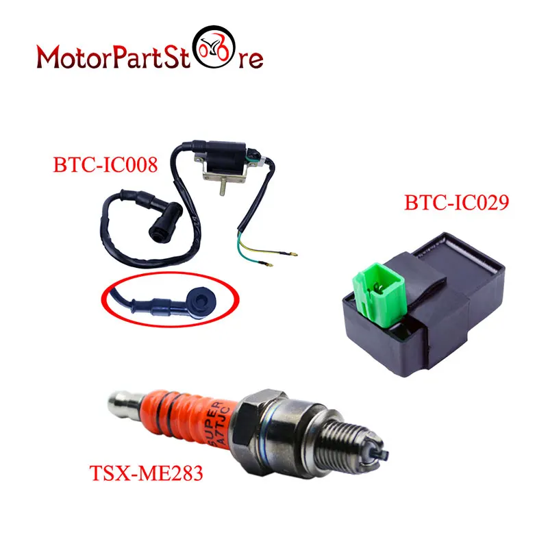 

IGNITION COIL SPARK PLUG CDI 50 90 110cc 125cc 140cc ATV PIT/DIRT BIKE SCOOTER @10