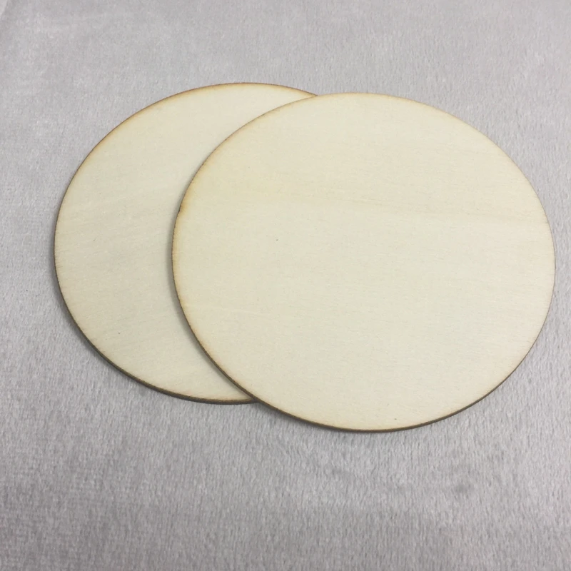 Round Disc Unfinished Wood Cutout Circles for Creating Jewelry Painted Christmas Tree Decorated (5)