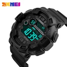 SKMEI Brand Men Sports Watches 50M Waterproof LED Digital Watch Dive Swim Outdoor Shock Military Man Wristwatches