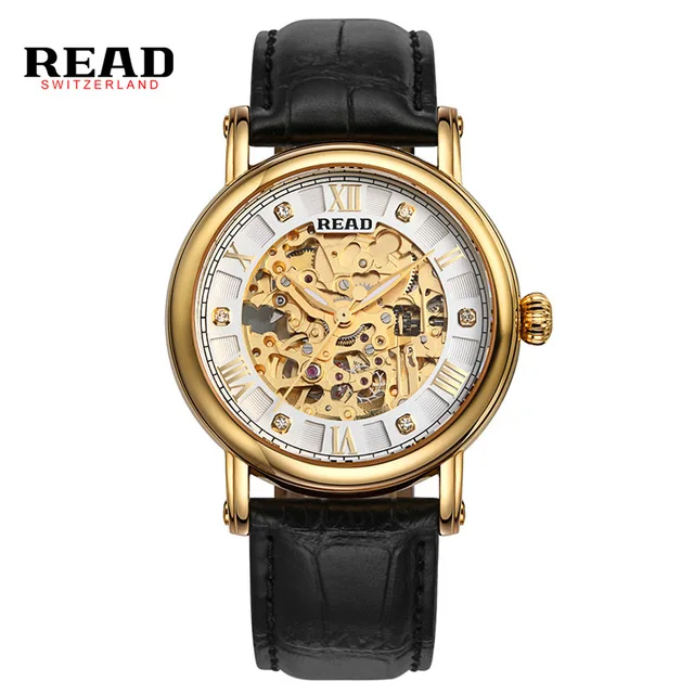 

READ Watches Men Luxury Brand the Royal Knights series of hollow automatic machine's Waterproof Clock relogio masculino R8032