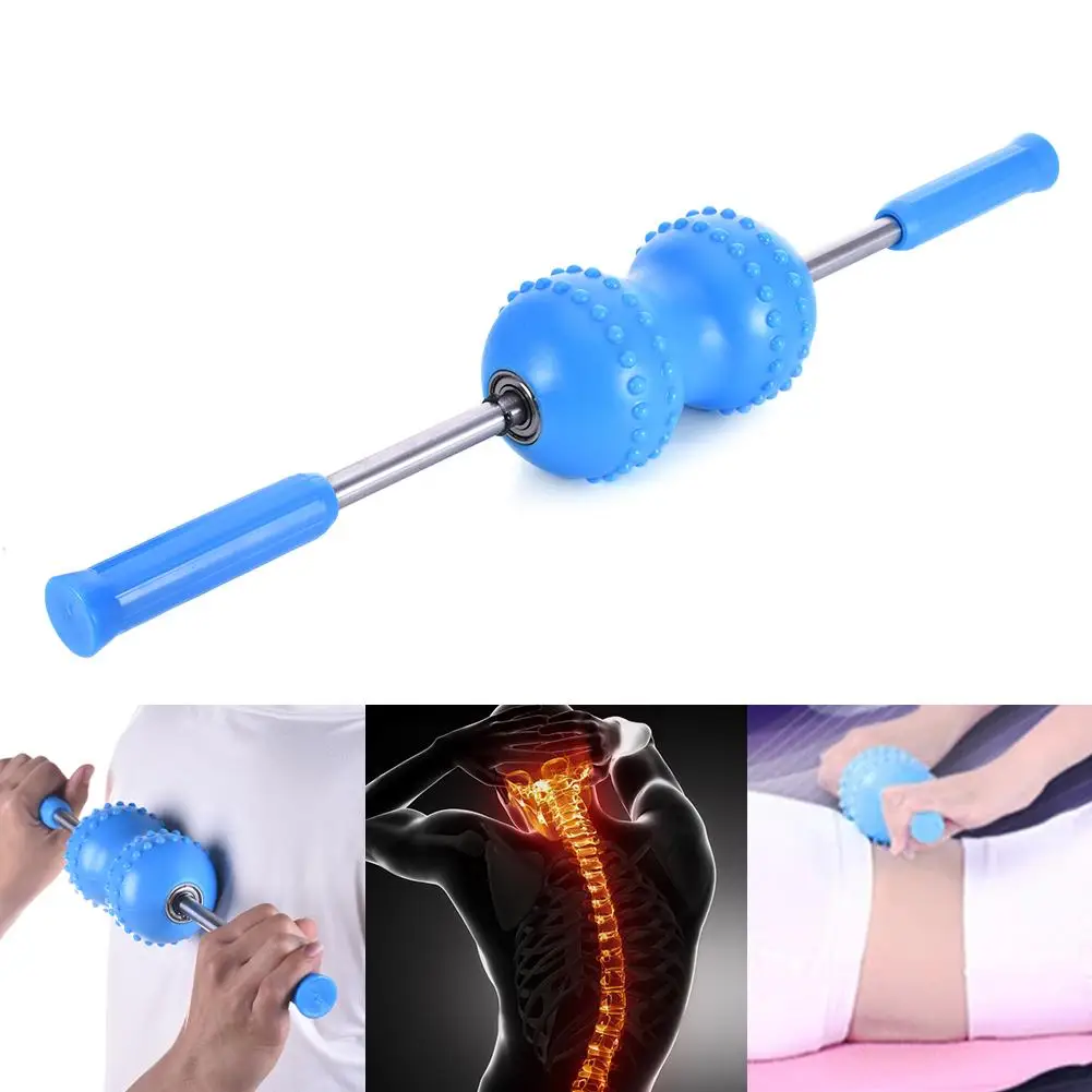 

New arrivals Leg Massage Hammer Double Balls Rolling Spine Neck Massager