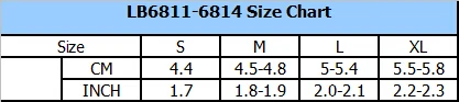 LB6811-6814 Size Chart